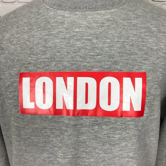 No Brand "London" Super Soft Crewneck Sweatshirt - Cropped - Picture 2 of 4